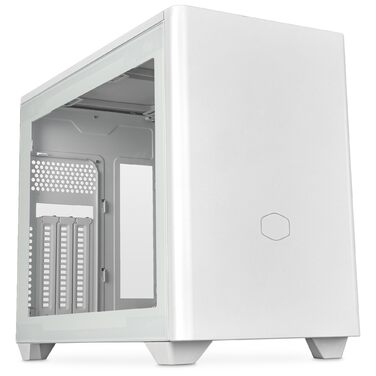 Корпус Mini-ITX Cooler Master MasterBox NR200P V2 білий з прозорою бічною панеллю, вертикальним розташуванням відеокарти та вентилятором 120 мм PWM