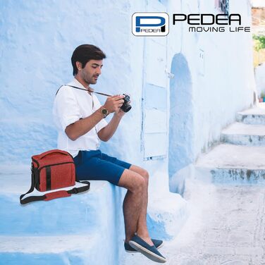 Сумка для камери Pedea: стильна модель для DSLR/SLR/System Camera з дощем, XL (червона)