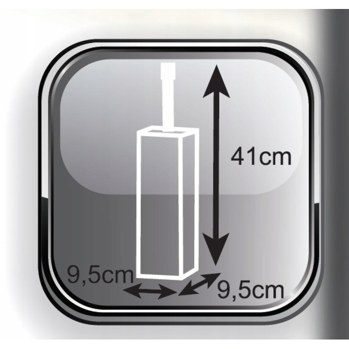Підлоговий йоржик для унітаза Galicja, білий, матовий пластик