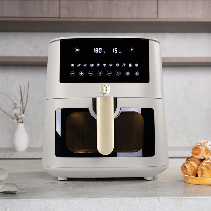 Фритюрниця Berlinger Haus Sahara Collection 8 л з цифровим дисплеєм та 8 автоматичними програмами | Без олії та жиру