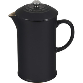Френч-прес Le Creuset з кам'яної кераміки, 1 л, матовий чорний
