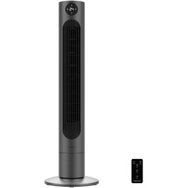 Вентилятор Cecotec Digitale Turm EnergySilence 890 Skyline, 50 Вт, 76 см, з таймером та пультом, мідний мотор, 3 швидкості, 3 режими, чорний