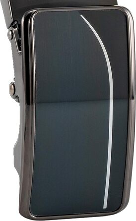 Чоловічий шкіряний ремінь Volmer ATG 01-bur-roma з автоматичною застібкою та регулюванням | Ширина 35 мм, довжина 125 см, колір бордовий