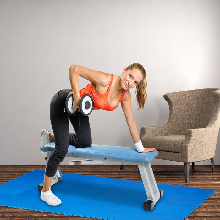 Relaxdays Floor Protection Mats for Fitness Equipment, 24-Piece Set