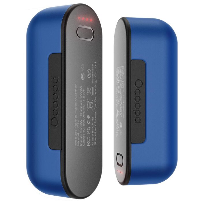 Електричні грілки для рук OCOOPA MagTwins, 10000 mAh, 4 режими нагріву, USB Power Bank, блакитний