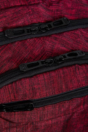 Багатовідсіковий шкільний рюкзак CoolPack, чорний з червоним, 27 л