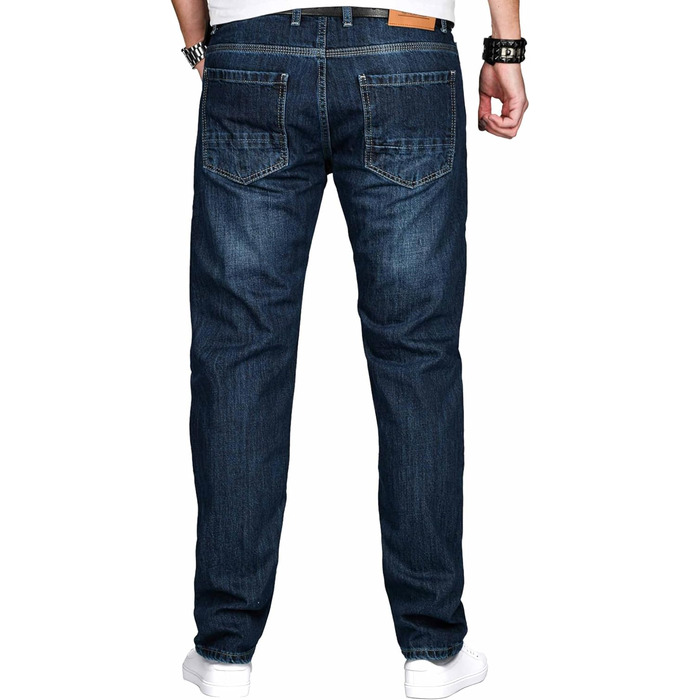 Чоловічі джинси Alessandro Salvarini Comfort Fit прямого крою, темно-сині (33W/36L)