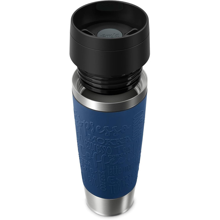 Термокружка Emsa N20220 Travel Mug Classic, 0,5 л, нержавіюча сталь, 6 год гаряча, 12 год холодна, герметична, для подорожей