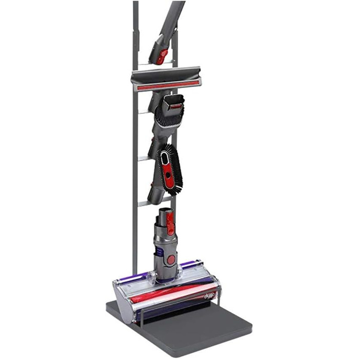 Підставка для пилососів Dyson – Organizer та кріплення для Dyson Gen5, V15s, V15, V12 Slim, V11, V10, V8, V7, V6, DC30, DC35 | Підставка з рамою для бездротових пилососів Dyson (Антрацит)
