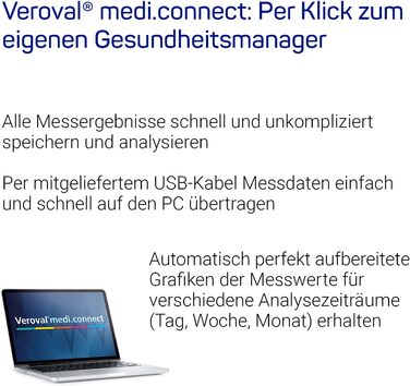 Тонометр Veroval на зап'ясті: точний вимір, контроль позиції, визначення аритмії, з програмним забезпеченням