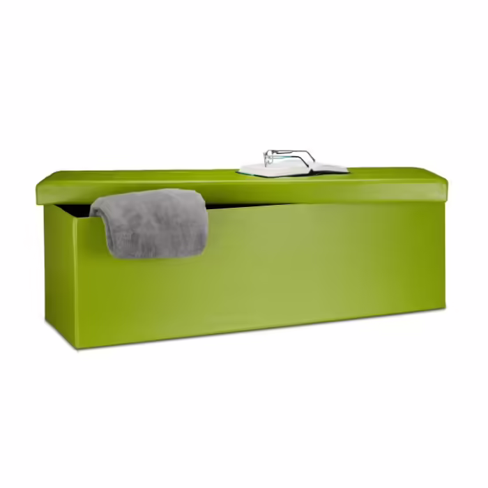 Relaxdays Foldable Bench Made of Faux Leather