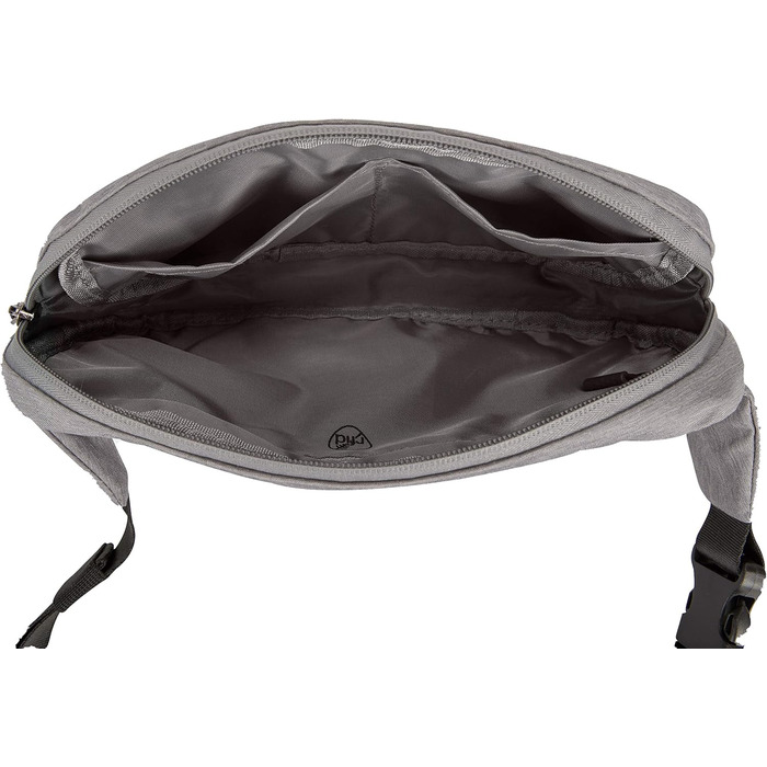 Поясна сумка Travelon World Travel Essentials для дорослих, сіра в меланжеву клітинку