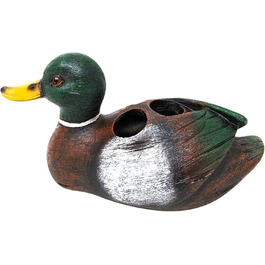BestGiftEver Mallard Duck Toothbrush Holder, Freestanding, Lake-Inspired Bathroom Accessory, Ideal for Duck Hunters and Lake House Lovers
