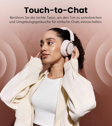 Навушники бездротові Edifier ES850NB Over-Ear з шумозаглушенням, Hi-Res Audio, Bluetooth 5.4, рожеві