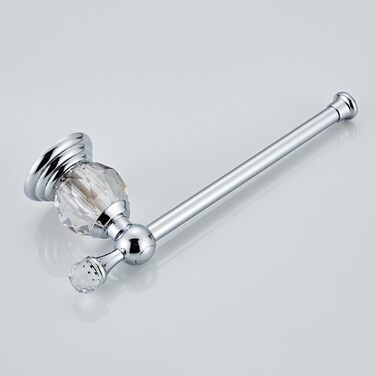 Golden Bathroom Toothbrush Holder, Gold Crystals, Bathroom Hardware (Toilet Paper Holder, Brushed Chrome)