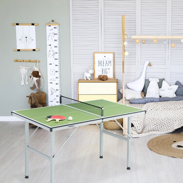 Relaxdays Mini Table Tennis Table in Green