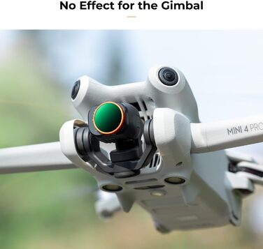 Набір фільтрів K&F Concept Mini 4 Pro: ND, CPL, поляризаційний, 6 шт. Сумісний з DJI Mini 4 Pro, багатошарове покриття, оптичне скло HD, алюміній