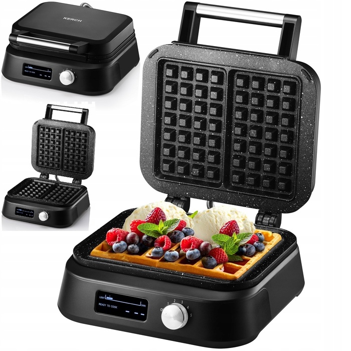 Вафельниця Kerch Siesta 2500 Вт, чорна