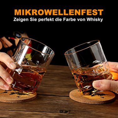 Набір віскі: декантик у формі бомби та 2 келихи з дерев'яною підставкою - для скотчу, бурбону, лікеру. Подарунок для чоловіків, батька, чоловіка, друга на ювілей, день народження