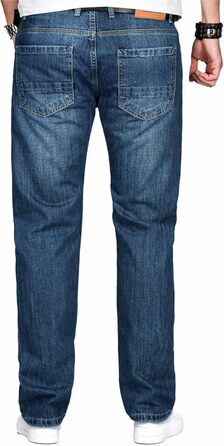 Чоловічі джинси Alessandro Salvarini Comfort Fit прямого крою, середній блакитний, 38W/32L