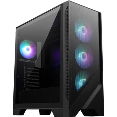 Корпус ПК MSI MAG Forge 320R Airflow Mid-Tower: ATX, підтримка RTX 40, ARGB-вентилятор, магнітні фільтри, загартоване скло, USB 3.2 Gen 1