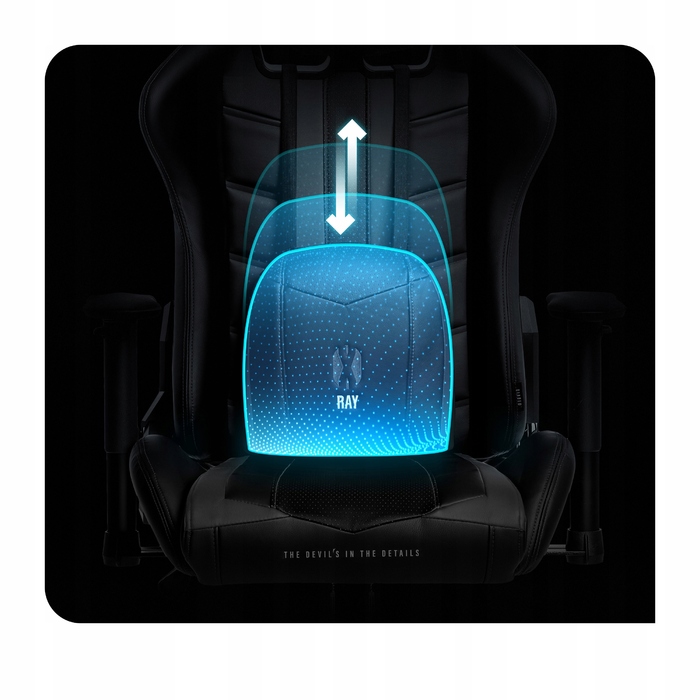 Ігрове крісло Diablo Chairs Diablo X-Ray L, екошкіра, чорне