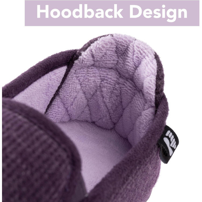 Жіночі тапочки RockDove з двокольоровим дизайном та капюшоном, знімною устілкою (40 EU, баклажан)