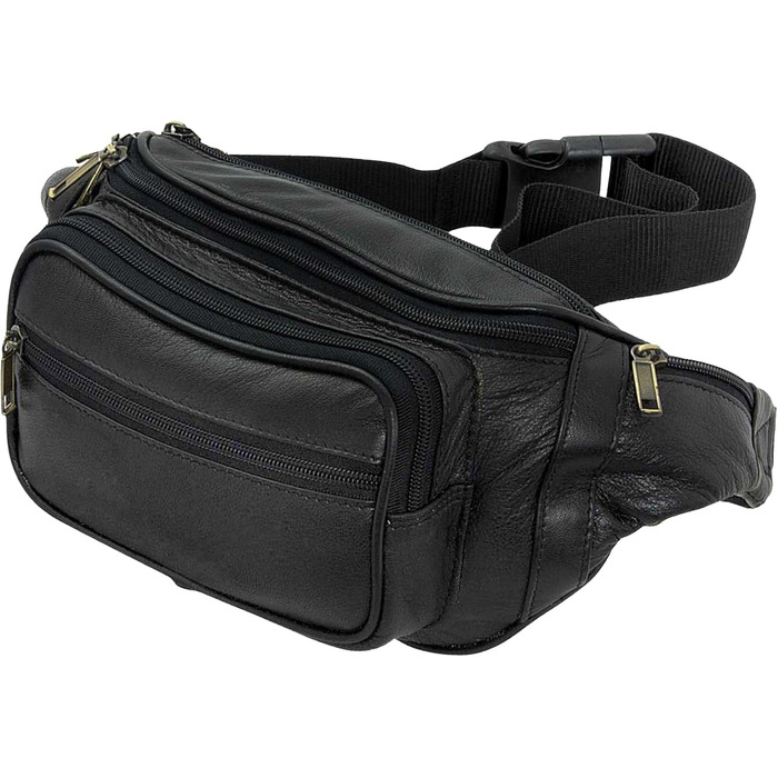 STILORD 'Maverick' - Сумка на пояс, нагрудна сумка, через плече, для фотоапарата, чорна з м'якої шкіри (Діапазон: чоловіча/жіноча)