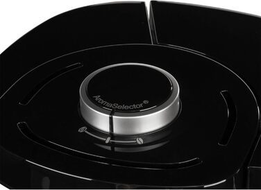 Melitta Look Timer - Filter Coffee Machine - Thermos Carafe - Timer Function - Drip Stop - 10 Cups - Black (1025-18) Black with Thermos Carafe Single