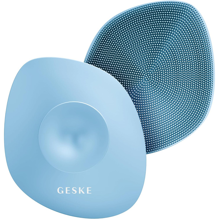 Електрична щітка для тіла GESKE Body Brush 4 в 1 для глибокого очищення та масажу, силіконова, Aquamarine