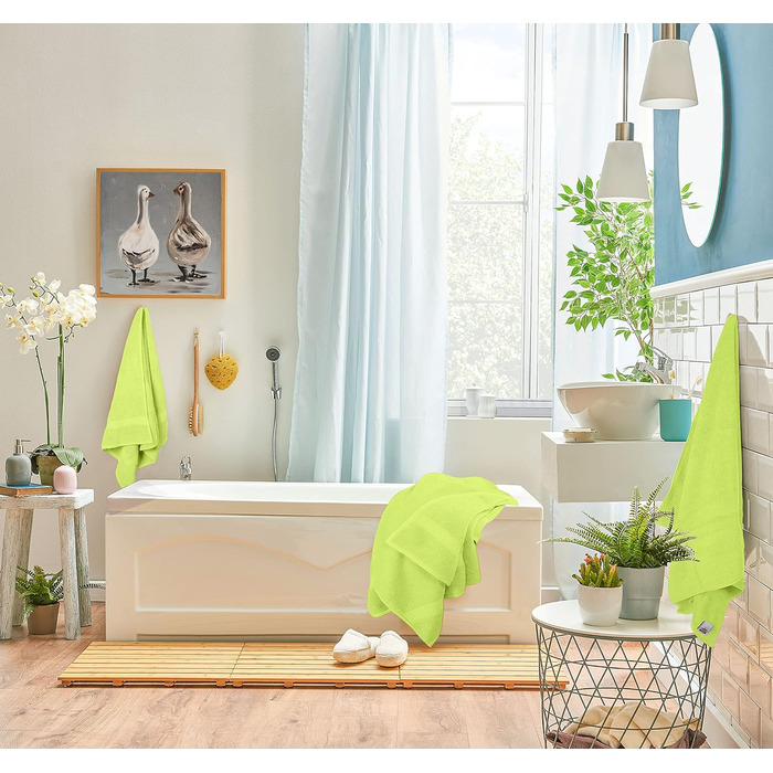 Utopia Towels 8-Piece Towel Set, Sage Green, 2 Bath Towels, 2 Hand Towels, and 4 Washcloths, 100% Cotton