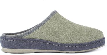 Домашні тапочки Schawos Lisa з ворсу для жінок, теплі, з підкладкою з шерсті, супінатор, неслизька підошва (37 EU, Зелений 10w)