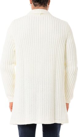 Кардиган чоловічий Redbridge, в'язаний, довгий крій (XL, Екру)