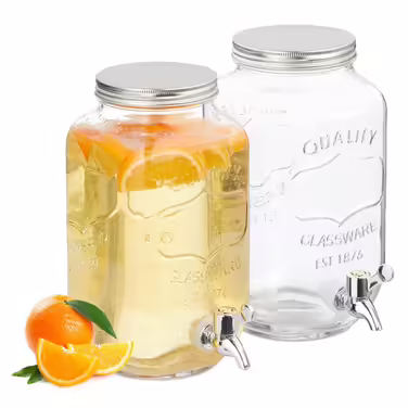 Relaxdays 3.5 Liter Drink Dispenser, 2-Piece Set