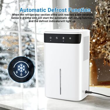 Зволожувач повітря 2600 мл з нічним підсвічуванням, тихий, для спальні, ванної кімнати, шафи та гардеробу