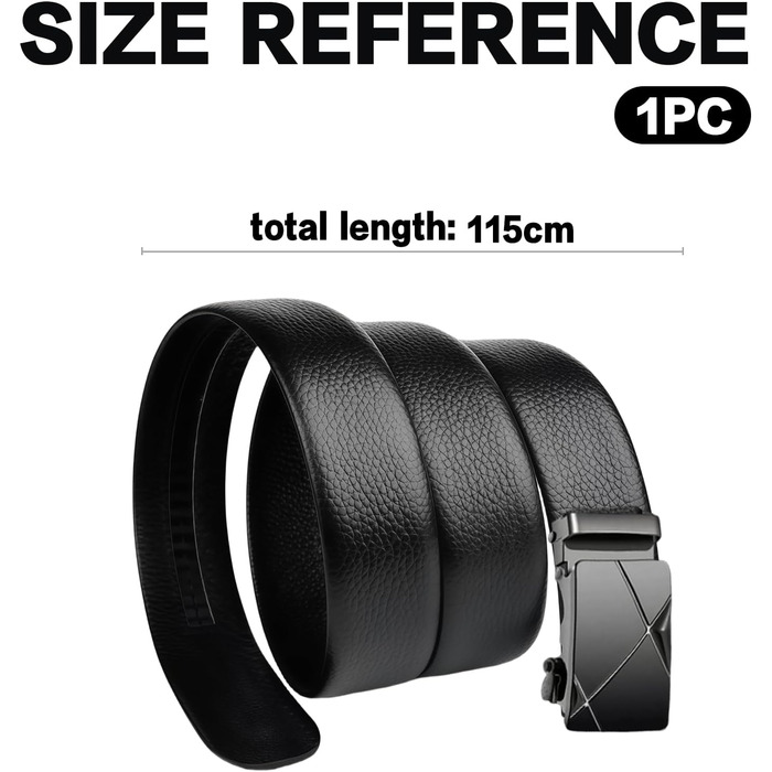 Чоловічий шкіряний ремінь автоматичної застібки без отворів, 35 мм, регульований, для ділових костюмів та джинсів, з антицарапинною пряжкою, елегантний дизайн