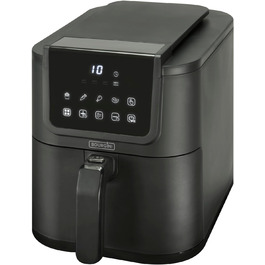 Фритюрниця BOURGINI з керамічним покриттям, 5 літрів, 1500 Вт, чорна (без шкідливих речовин)