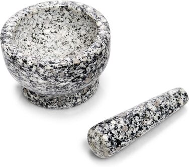 Набір ступки та пестика Zeller 24501, граніт, сірий (13x13x8 см)