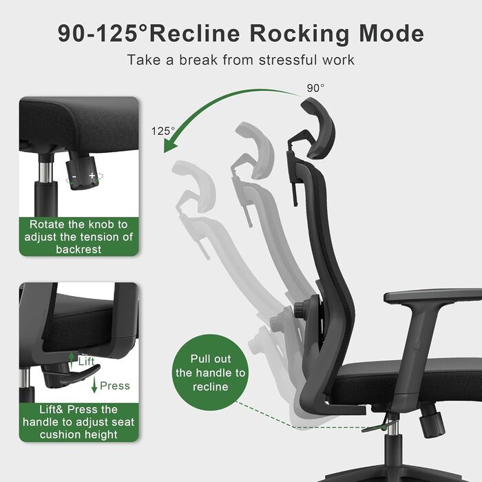 Зручний складаний стілець для кемпінгу Caliyo: стілець-крісло для відпочинку на природі, риболовлі та подорожей (120 кг)