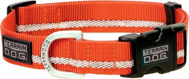 Terrain D.O.G. Нашийник зі світловідбиваючим покриттям Snap-n-Go (Великий, 43-63 см, 2.5 см) Помаранчевий