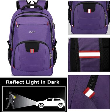 Rucksack Cafele з RFID захистом, USB зарядкою та водонепроникністю для ноутбука 17.3