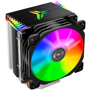 Охолоджувач CPU TZMRIT MR-CR1400 RGB: 4 теплові трубки, RGB вентилятор 126 мм, PWM 92 мм, для AMD Ryzen/Intel LGA 1700 115X