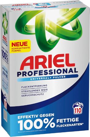 Універсальний пральний порошок Ariel Professional Fresh для професійного використання, проти жирних плям, 6.01 кг