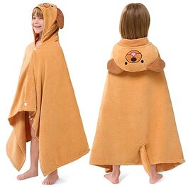 Дитячий бавовняний рушник з капюшоном для купання та пляжу, 76x127 см