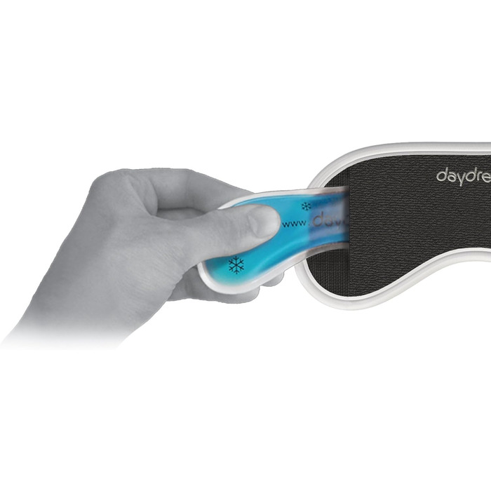 Маска для сну Daydream Basic Black з охолоджувальним кишеньком - для жінок та чоловіків, чорна (B-1002K)
