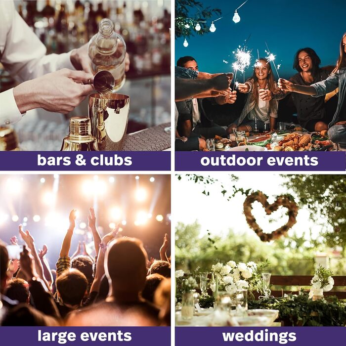 Набір келихів для шампанського Matana 48 шт. 150 мл, пластикові, преміум-якість, багаторазові