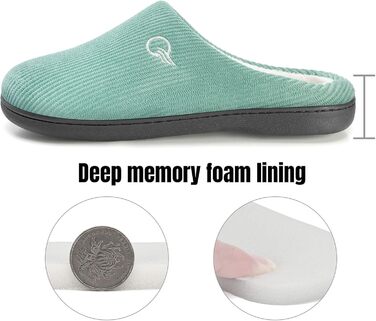 Тапочки зимові Mishansha для дому, чоловічі та жіночі, з меморі-піною, розмір 36-47, блакитні