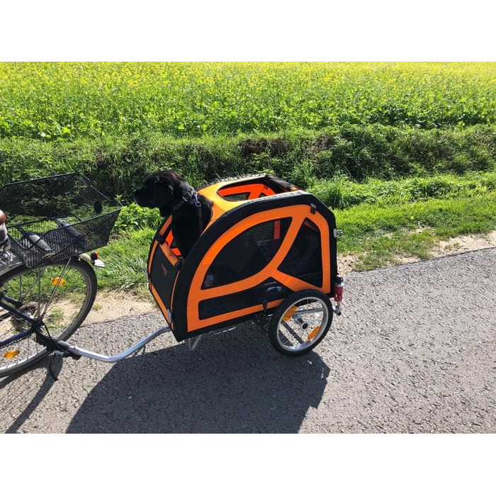 TrendPet DogBus M - велосипедний причіп для собак з алюмінієвою підвіскою, для середніх та великих собак