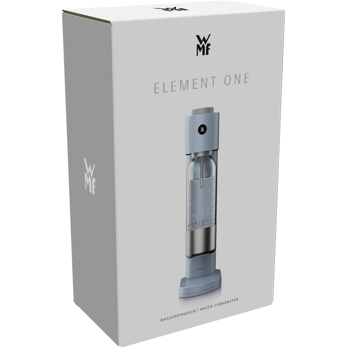 WMF Element One: Автоматичний содовий апарат з нержавіючої сталі, 3 рівні газування, лава (світло-блакитний)