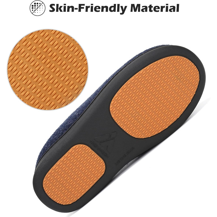 Тапочки домогосподарки Mishansha Herren для жінок, зимові, з піною пам'яті, антиковзаючі, розмір 36-49, темно-синій